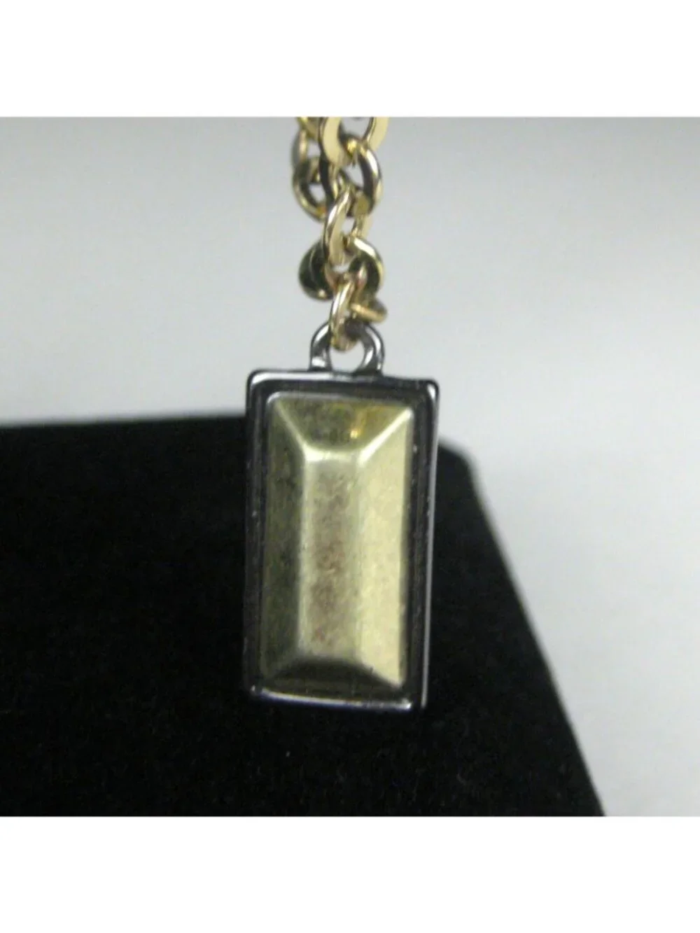 TK Charm Bracelet 9 In Metal Goldtone Chain Jewelry Modern Jewelry NO CLASP